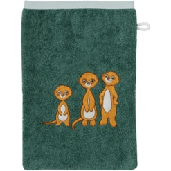 WÖRNER SÜDFROTTIER Set Van Washandje + Badcape Stokstaartje Dennenhout -MiniMoois woerner suedfrottier set van washandje badcape stokstaartje dennenhout a384762 3