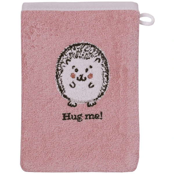 WÖRNER SÜDFROTTIER Set Washandje + Badcape Egel Roze 6 WÖRNER SÜDFROTTIER Set Washandje + Badcape Egel Roze - Afbeelding 4