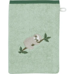 WÖRNER SÜDFROTTIER Set Washandje + Badcape Luiaard Hello Liv -MiniMoois woerner suedfrottier set washandje badcape luiaard hello liv a384790 2