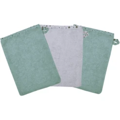 WÖRNER SÜDFROTTIER Washandje Stene Ijsblauw 3-pack