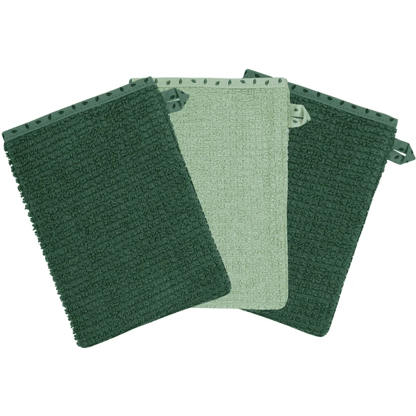 WÖRNER SÜDFROTTIER Washandje Thuis Groen Set Van 3 15 X 21 Cm 3 WÖRNER SÜDFROTTIER Washandje Thuis Groen Set Van 3 15 X 21 Cm