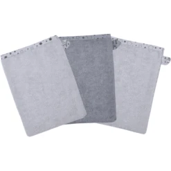 WÖRNER SÜDFROTTIER Washandschoen Sterren Grijs 3 Pack